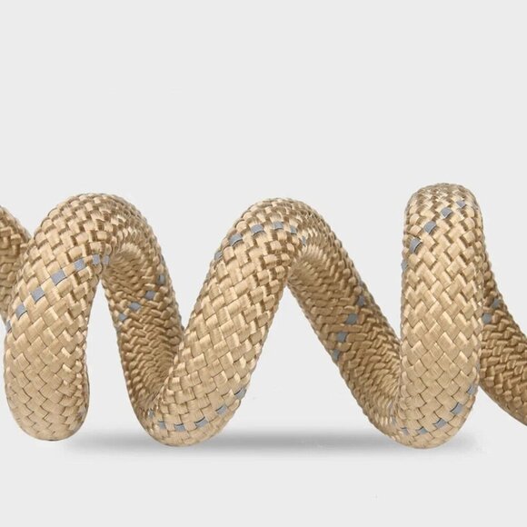 Heavy Duty Nylon Rope Dog Leash 5ft White and Brown Pet Leash Lead with Grip NEW - Picture 2 of 11